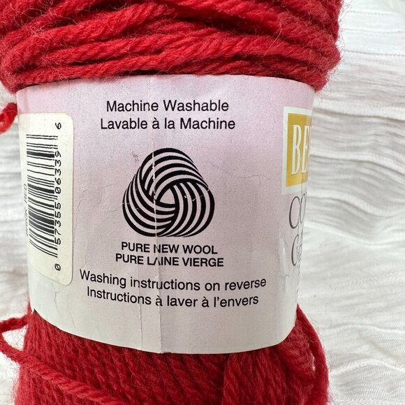 Berella Country Garden DK Yarn Brick Red Superwash Merino Wool 50g Skein Knittin - Picture 4 of 7